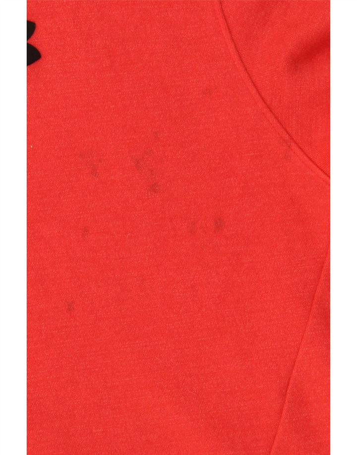 Джемпер с капюшоном UNDER ARMOR для мальчиков 15-16 лет, XL, красный хлопок