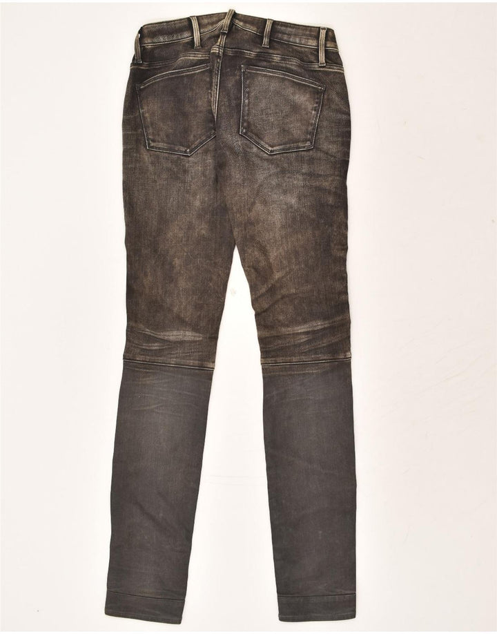 G-STAR Womens Skinny Jeans W26 L32 Grey Tie Dye Cotton | Vintage G-Star | Thrift | Second-Hand G-Star | Used Clothing | Messina Hembry 