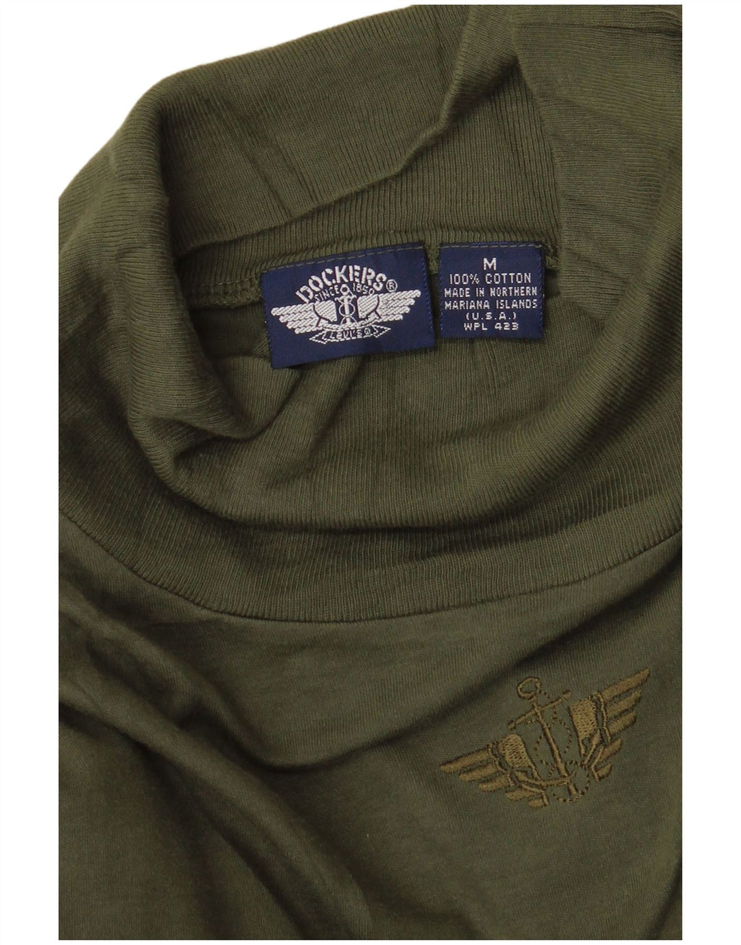 Женский топ Dockers с длинным рукавом UK 14, средний цвет хаки, хлопок