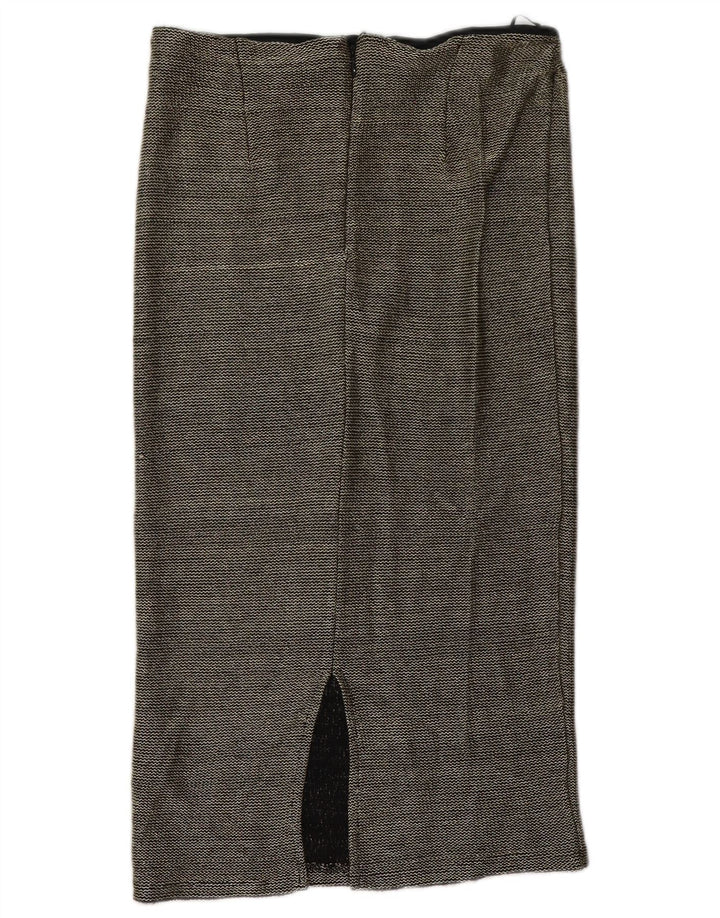 Женская юбка-миди Topshop UK 12 Medium W32, черный полиэстер
