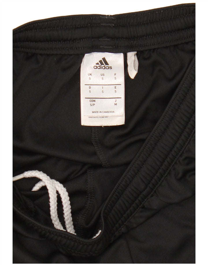 Мужские спортивные шорты Adidas Climalite, маленькие черные, полиэстер с цветными блоками