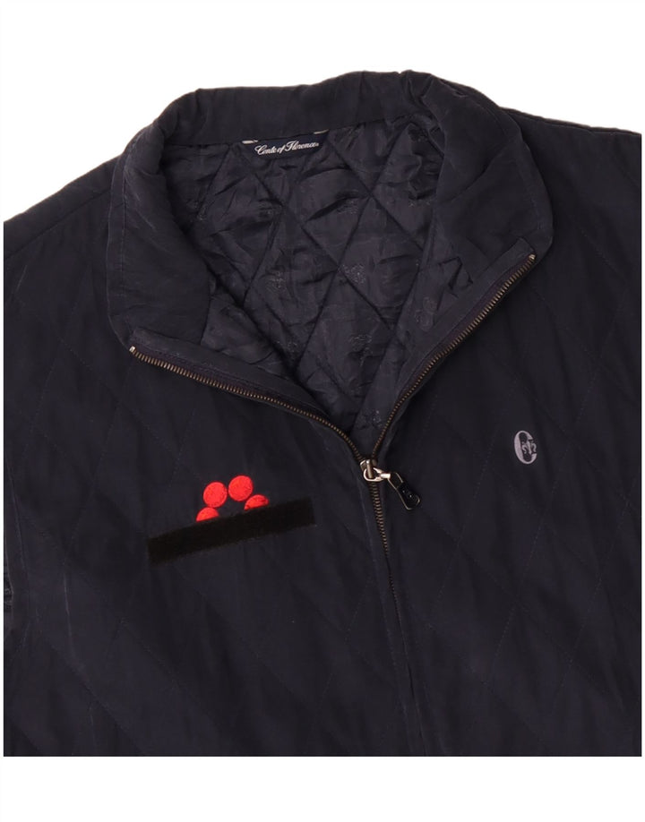 Мужской стеганый жилет CONTE OF FLORENCE UK 44 2XL темно-синий