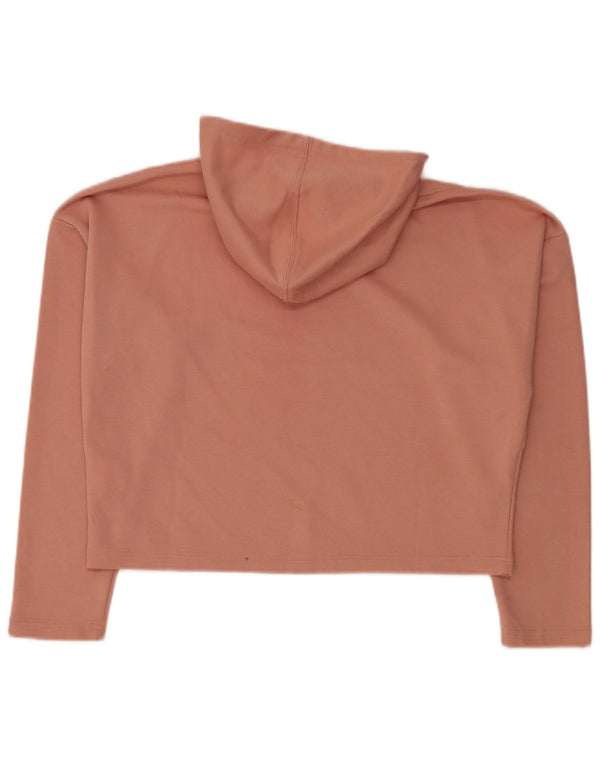 Женский укороченный джемпер с капюшоном PUMA большого размера UK 12, средний розовый