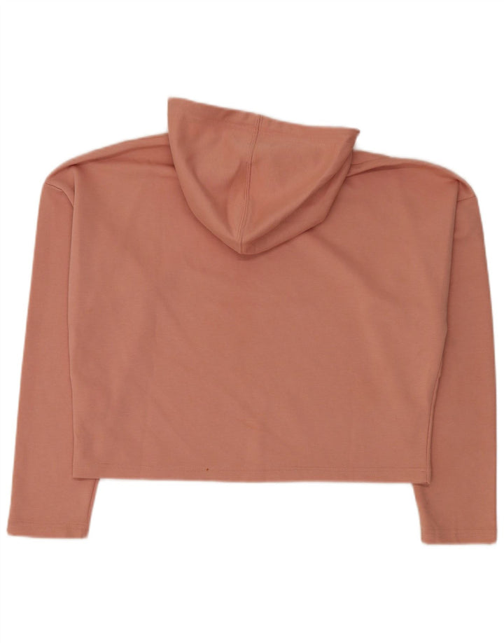 Женский укороченный джемпер с капюшоном PUMA большого размера UK 12, средний розовый