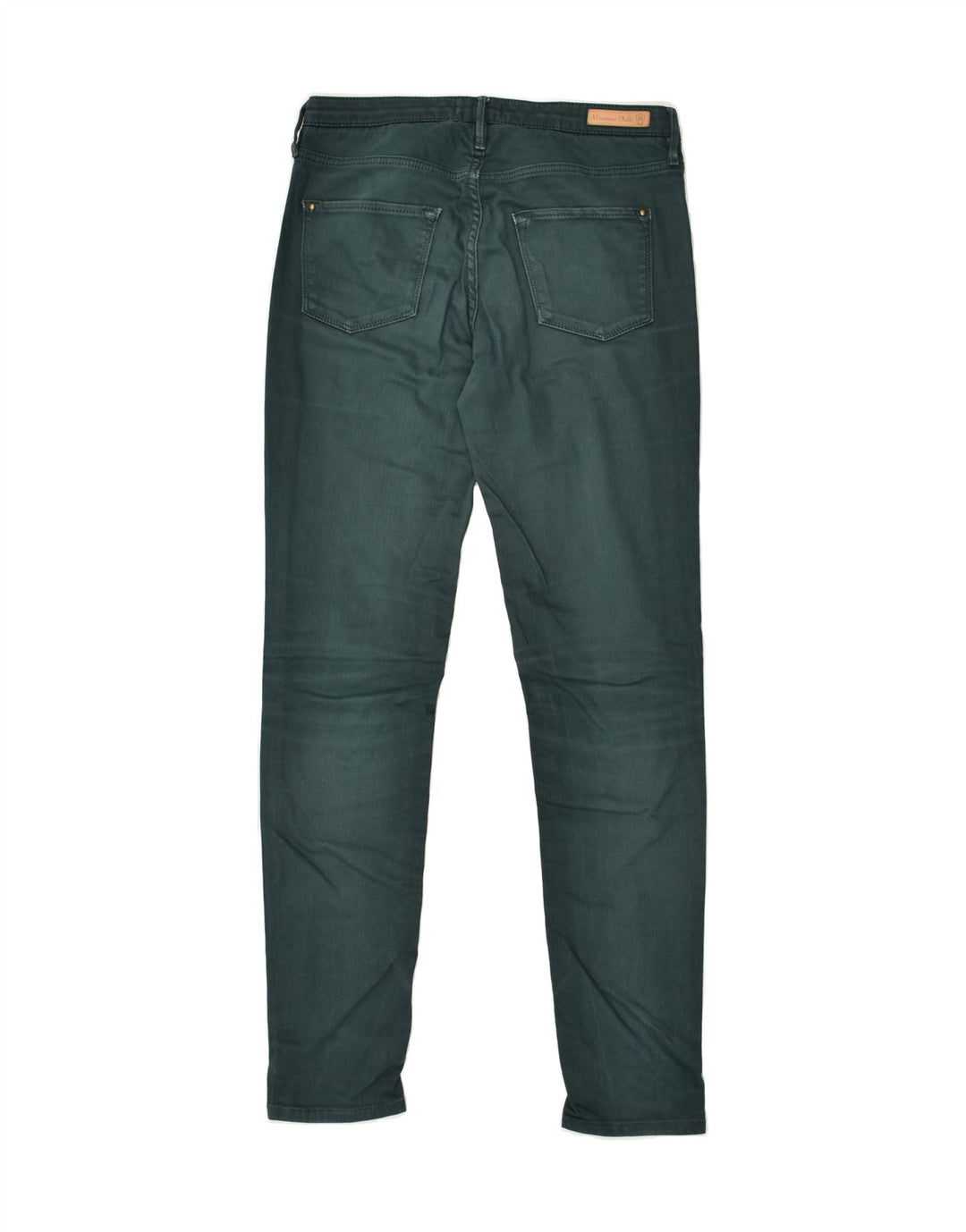 MASSIMO DUTTI Womens Skinny Jeans EU 38 Small w30 l29 Green Cotton | Vintage Massimo Dutti | Thrift | Second-Hand Massimo Dutti | Used Clothing | Messina Hembry 