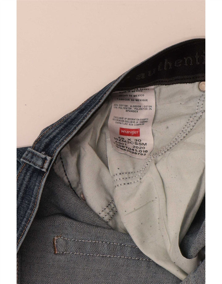 Мужские прямые джинсы Wrangler W48 L30 синие, хлопок