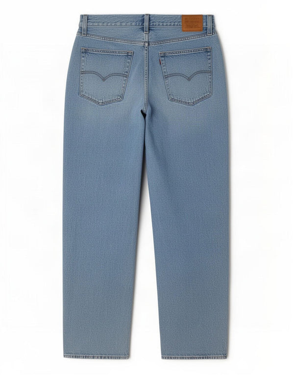 Женские свободные джинсы Baggy Dad с потертостями Levi's W30 L32, синий хлопок