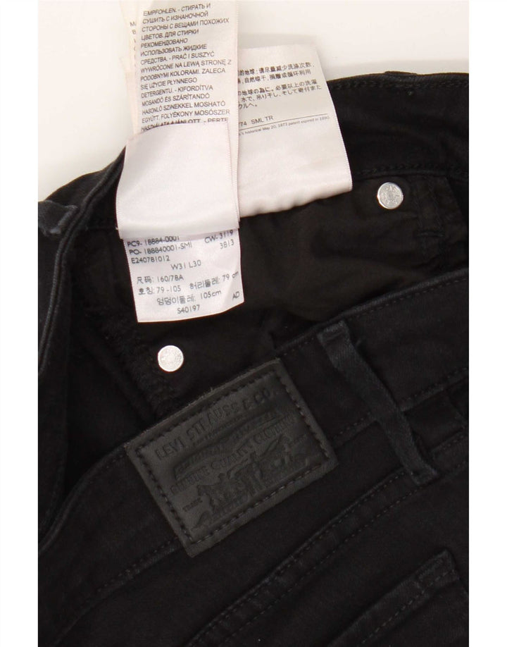 Женские узкие джинсы Levi's 712 W31 L30, черный хлопок