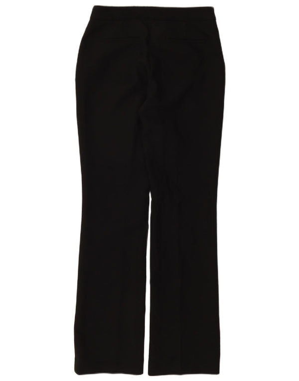 ZARA Womens Bootcut Suit Trousers Small W26 L32 Black Polyester