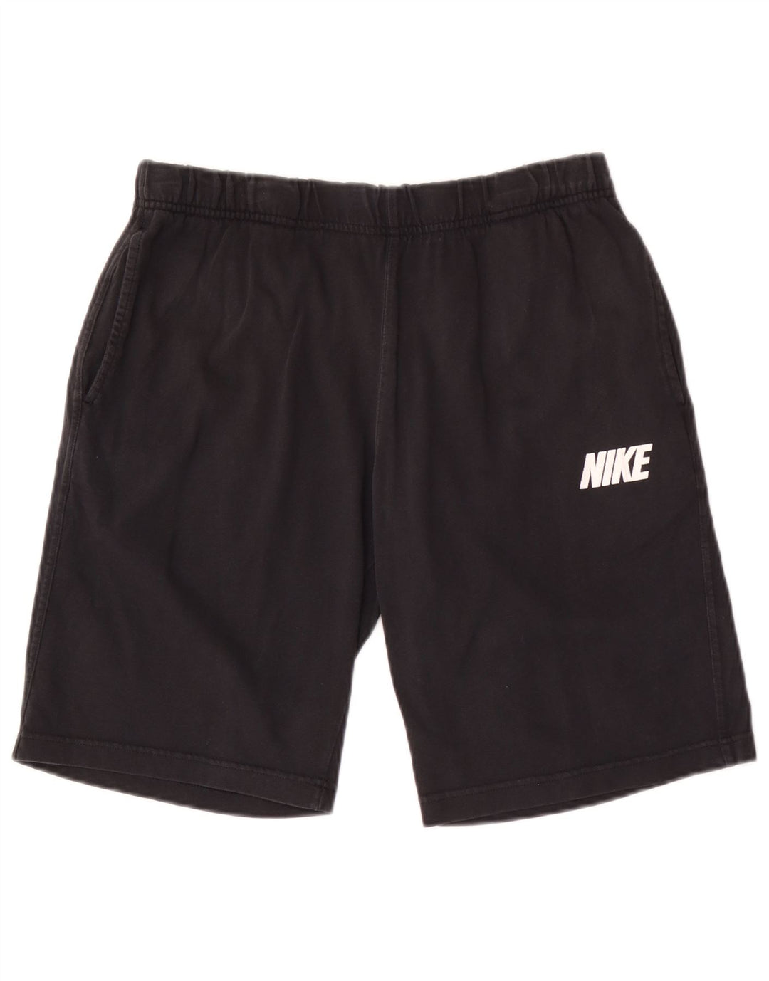 Мужские спортивные шорты Nike с графическим рисунком, средний черный, хлопок