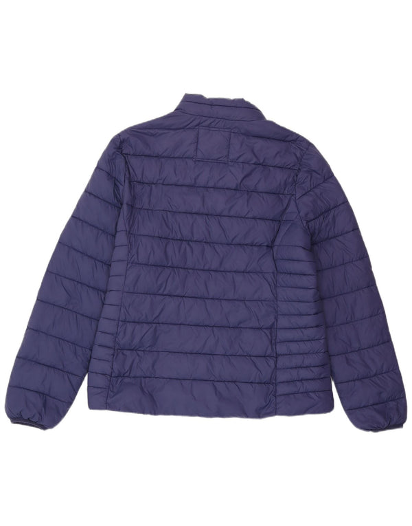 ЭКИПАЖНАЯ ОДЕЖДА Женская стеганая куртка UK 14, большой темно-синий нейлон