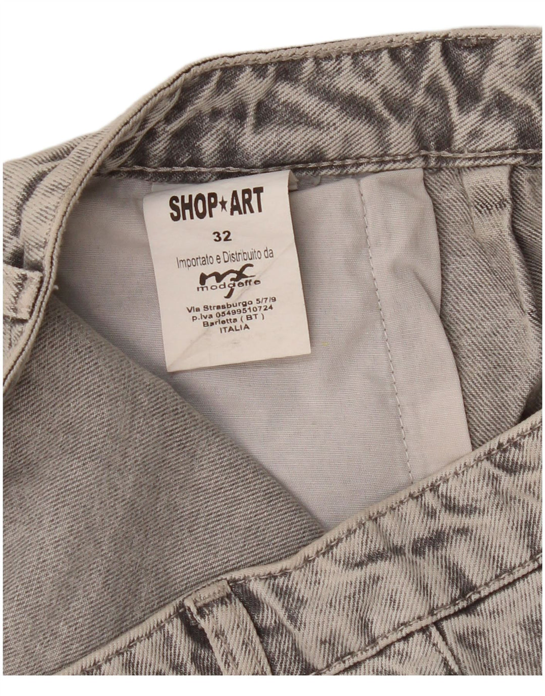 Винтажные женские свободные джинсы W32 L27, серый хлопок