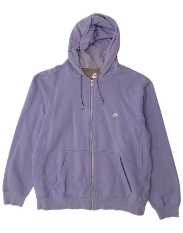 Мужской свитер с капюшоном на молнии Nike UK 45/47 XL Фиолетовый хлопок