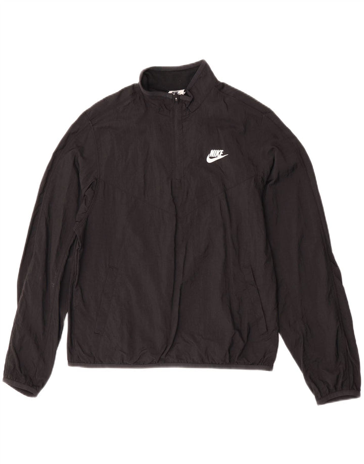 Пуловер с графическим рисунком Nike для мальчиков, спортивный костюм, верхняя куртка, 13–14 лет, размер XL, черный нейлон