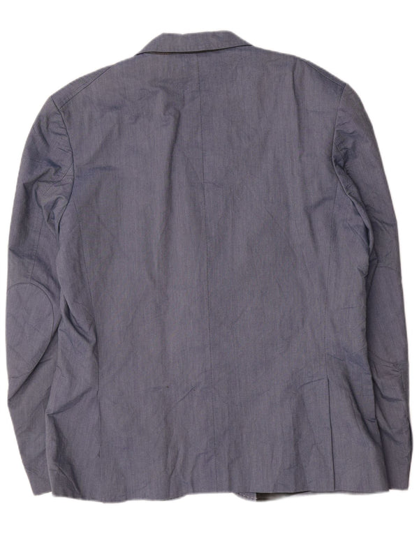 Мужской пиджак на двух пуговицах Jack & Jones IT 56 3XL синий хлопок