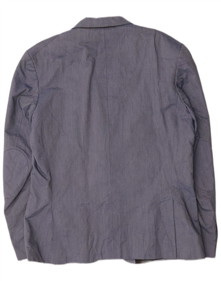 Мужской пиджак на двух пуговицах Jack & Jones IT 56 3XL синий хлопок