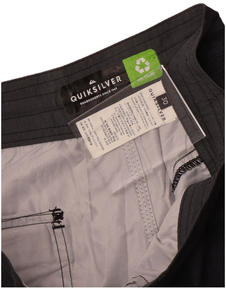 Мужские шорты для плавания Quiksilver с рисунком, средние, разноцветные в полоску