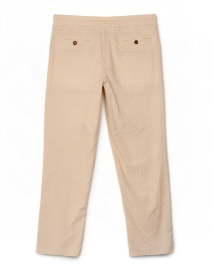 Мужские прямые брюки чинос Marks & Spencer Blue Harbour W34 L29 белые