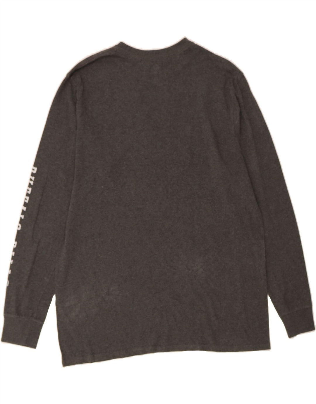MAJESTIC Mens Graphic Top Long Sleeve Large Grey Vintage Majestic and Second-Hand Majestic from Messina Hembry 