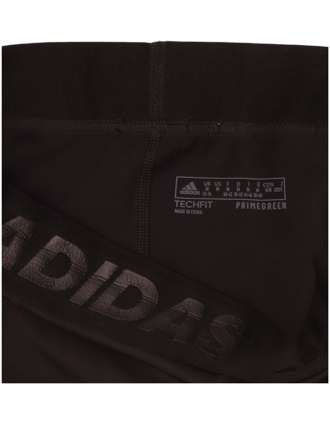 Женские леггинсы Adidas с рисунком UK 12/14, средний черный полиэстер