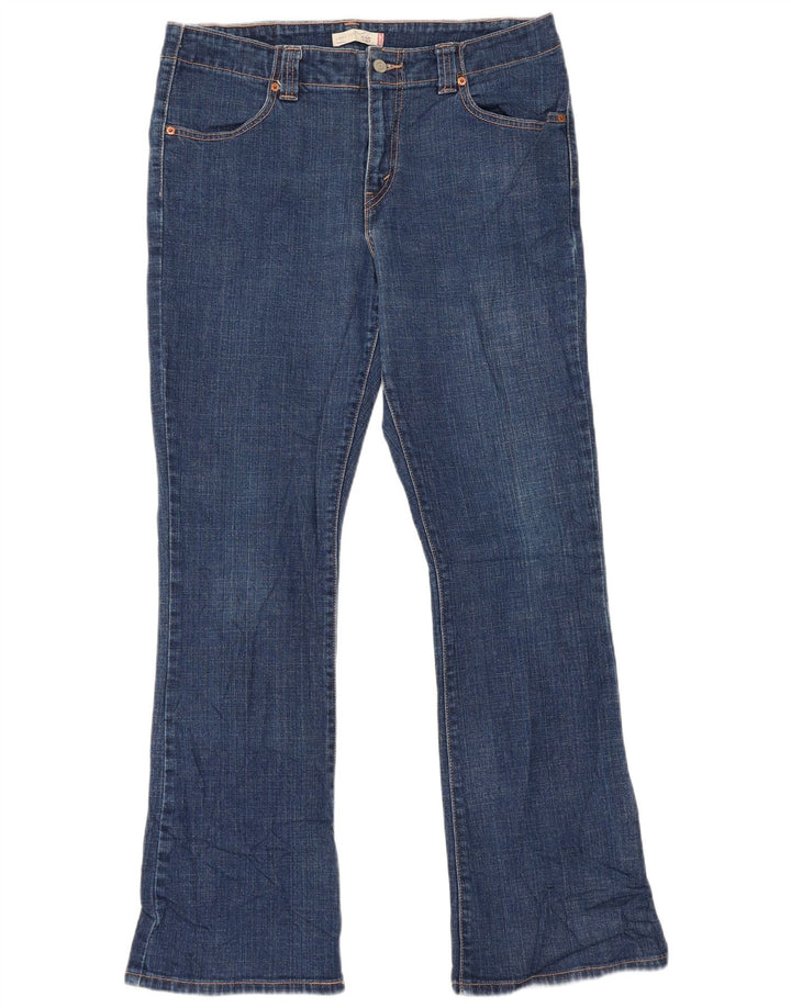Женские джинсы Levi's 525 Bootcut, размер США 12, большие размеры W34 L32, синий хлопок