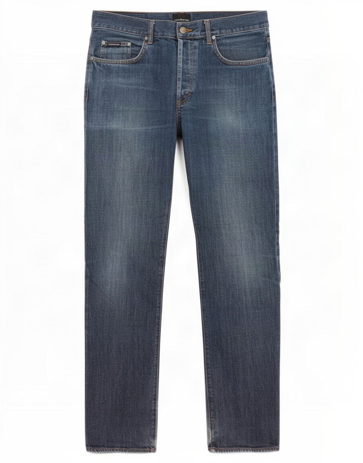 Мужские прямые джинсы Calvin Klein W36 L33, синий хлопок