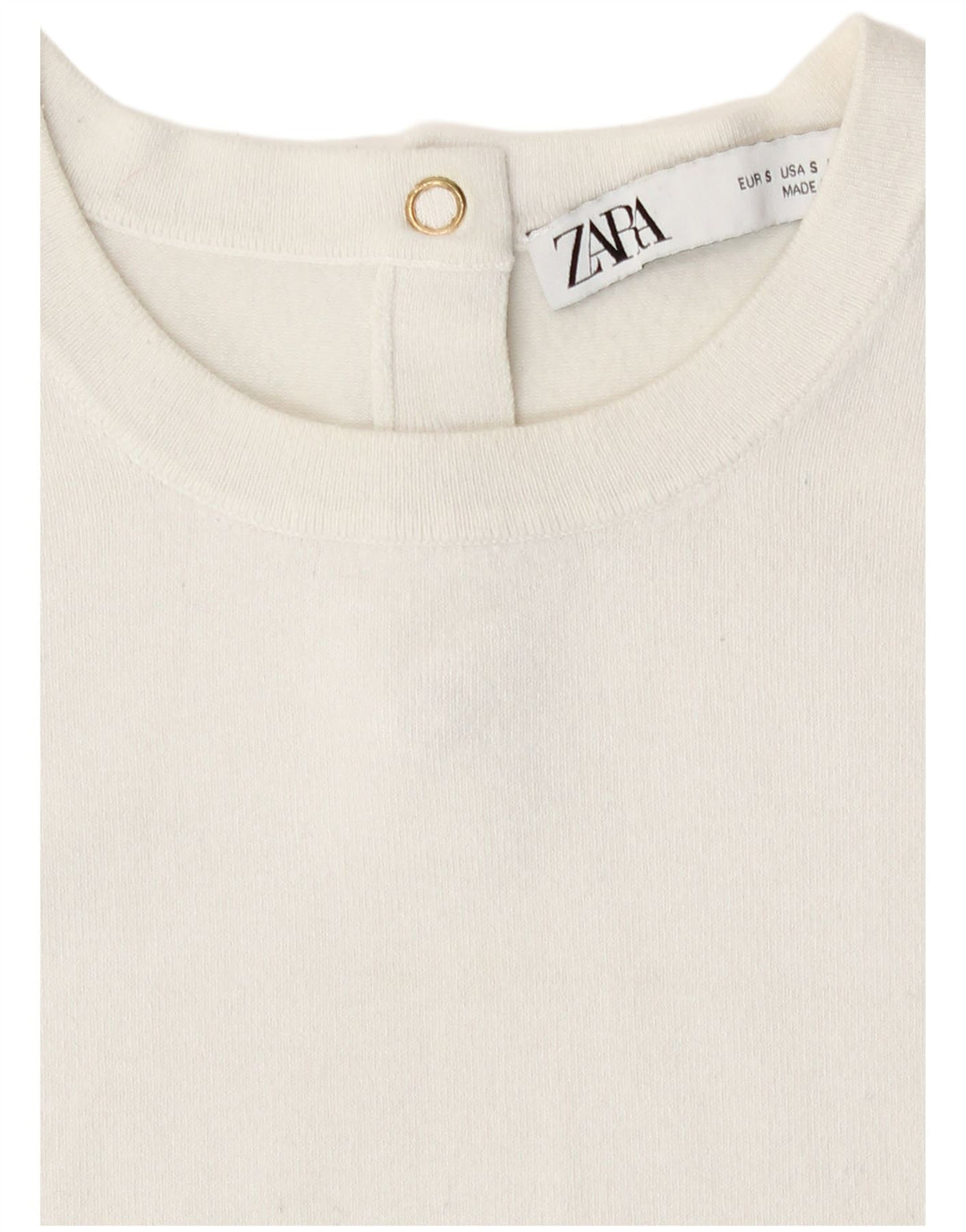 Женская майка без рукавов Zara UK 10, маленькая, белая
