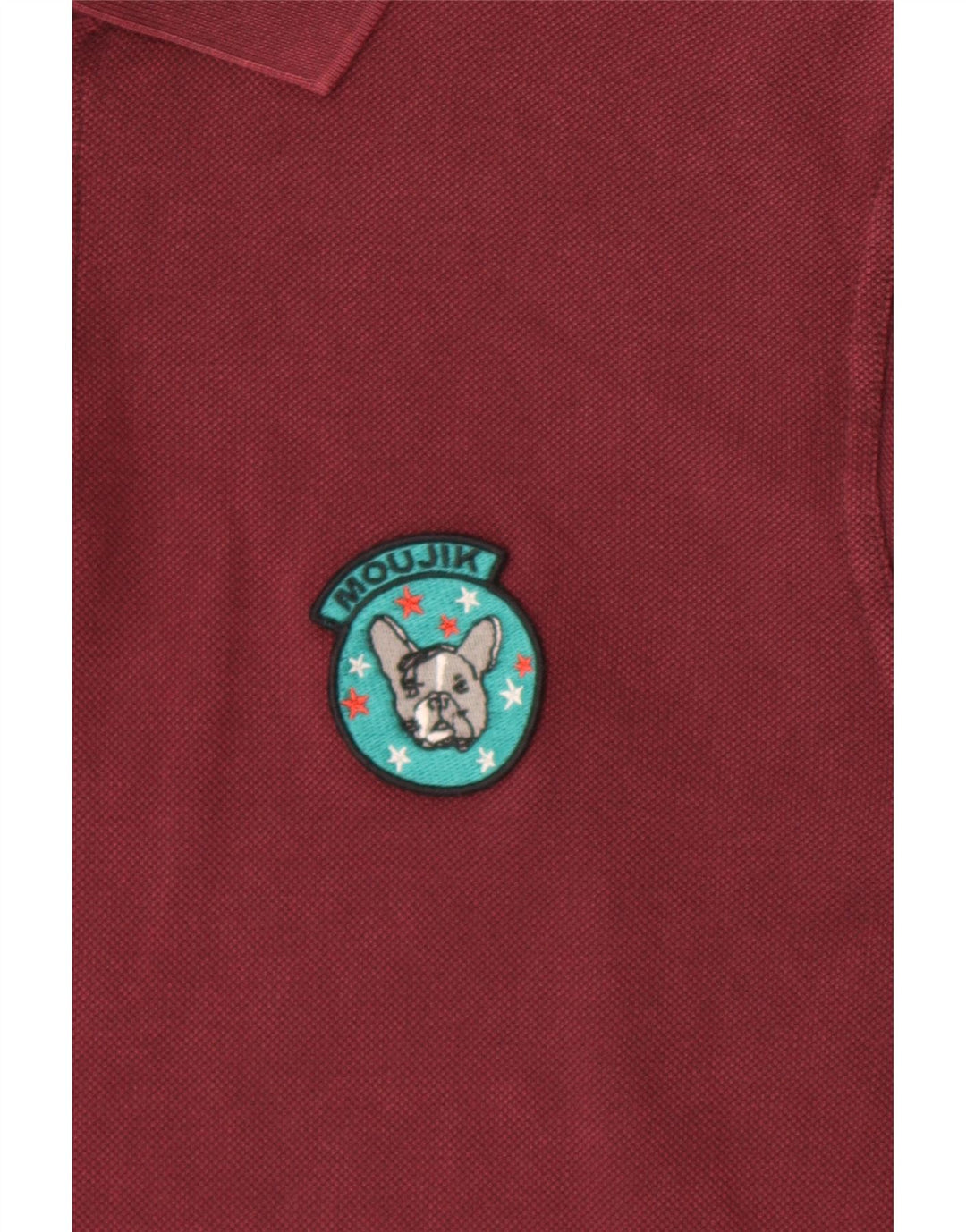 Мужская рубашка-поло Saint Laurent большого размера, бордовый хлопок