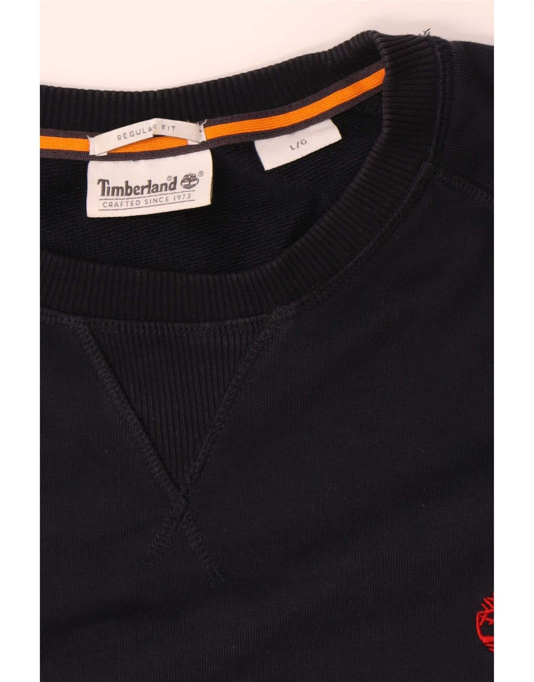 Мужской свитшот Timberland стандартного кроя, большой темно-синий хлопковый джемпер