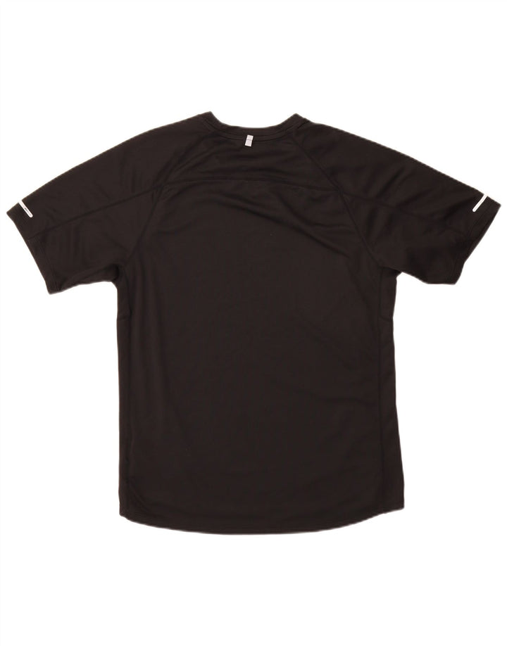 Мужская футболка Nike Dri Fit, средний черный полиэстер