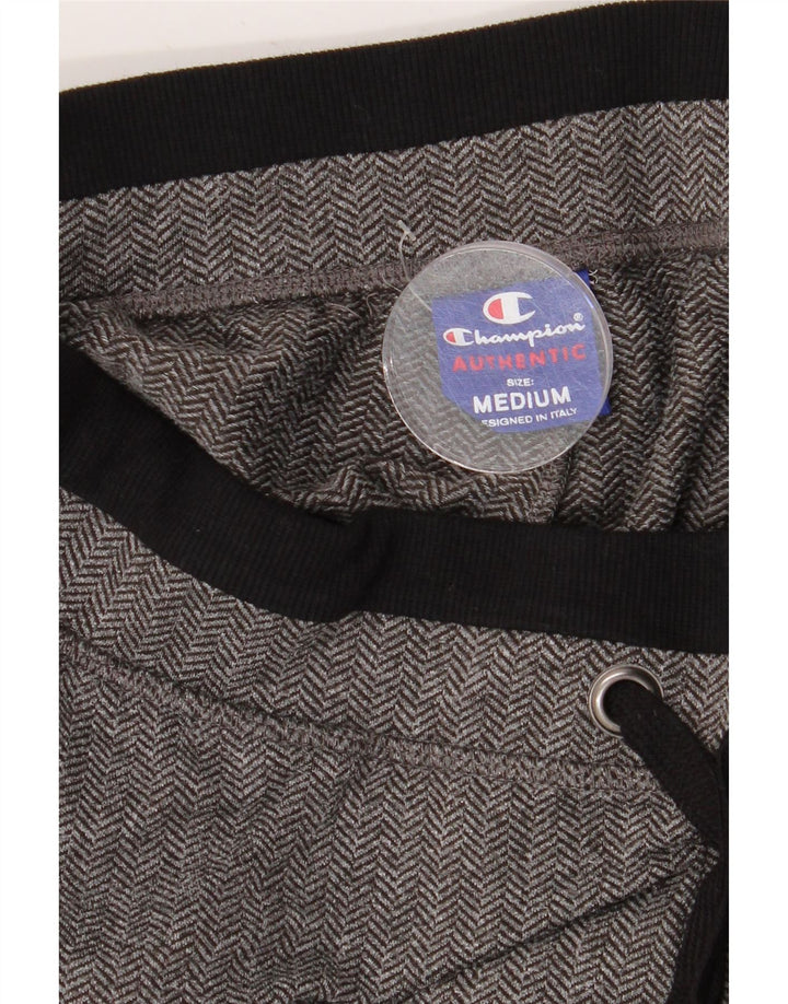 Женский спортивный костюм Champion Брюки-джоггеры среднего серого цвета с узором «елочка»