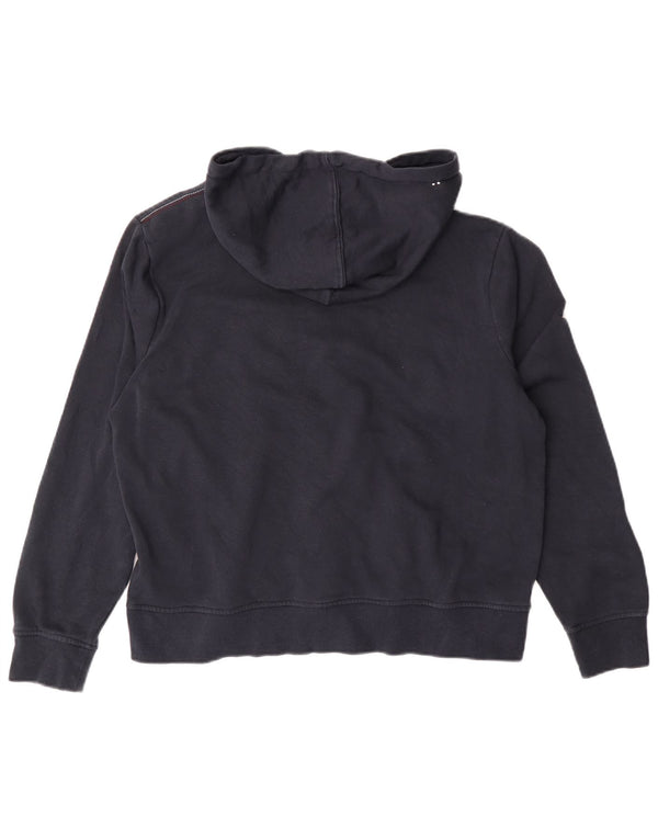 Женский джемпер с капюшоном TOMMY HILFIGER UK 14, средний темно-синий, хлопок