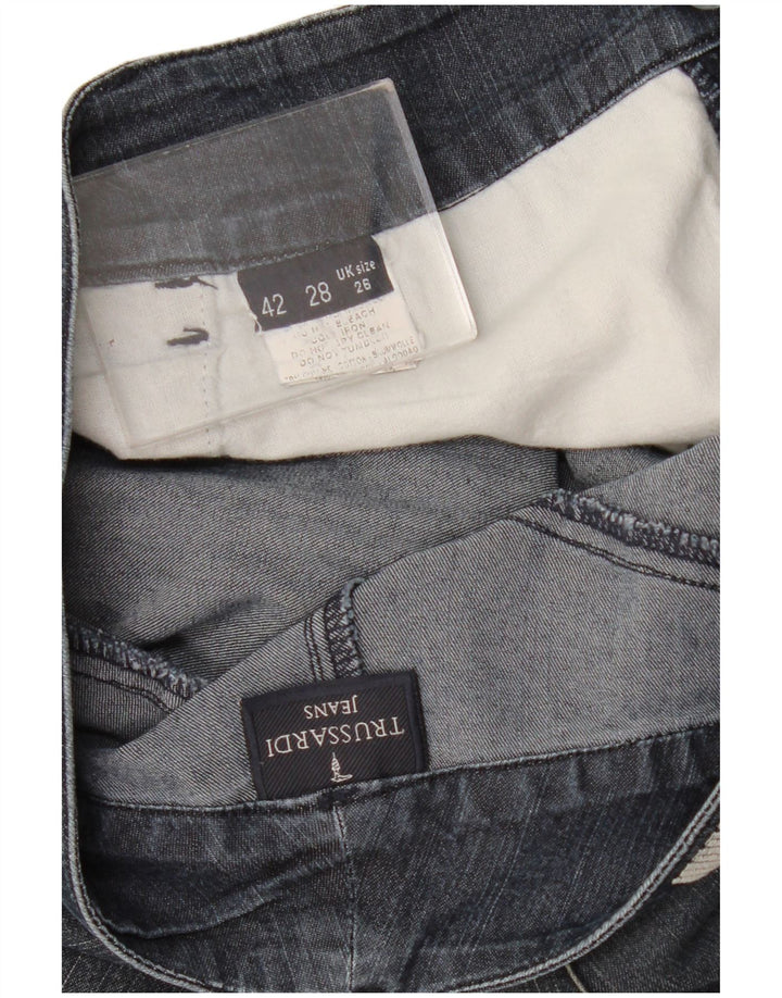 Женские узкие джинсы Trussardi W26 L31 Темно-синие