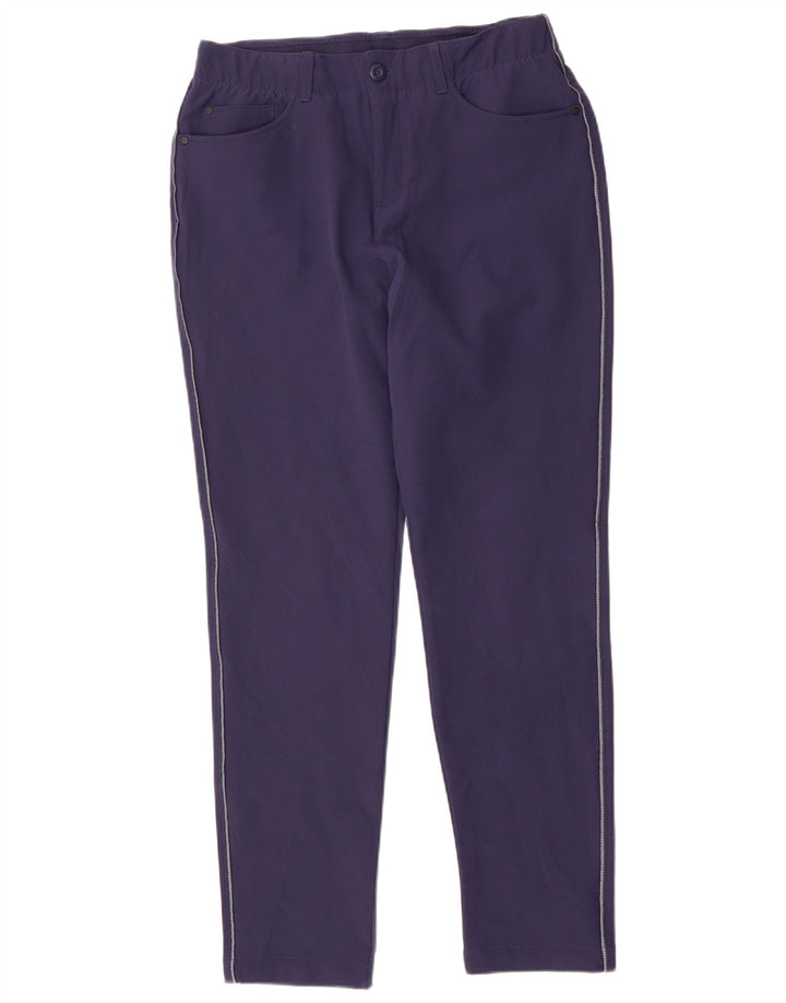 Женские узкие повседневные брюки Under Armour, США 8, средние W32 L31, темно-синие