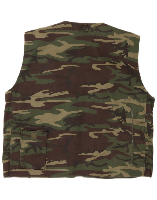 Мужской жилет ESSE EMME UK 42 XL, камуфляжный полиэстер цвета хаки