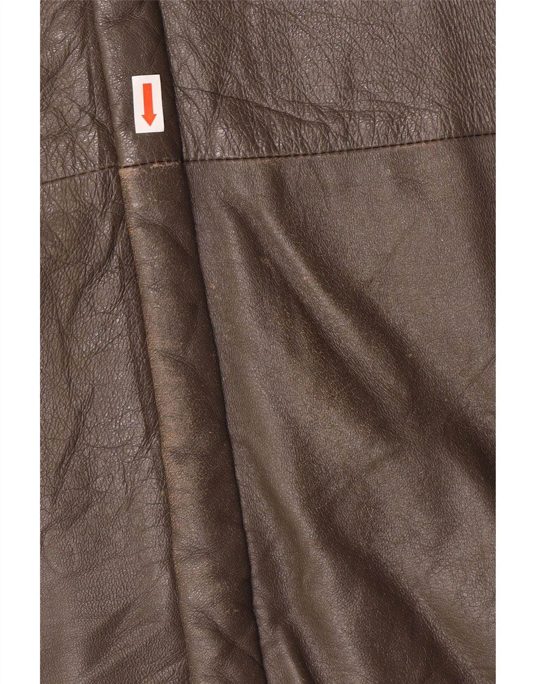 Винтажная мужская кожаная куртка в стиле милитари IT 56 3XL серая кожаная