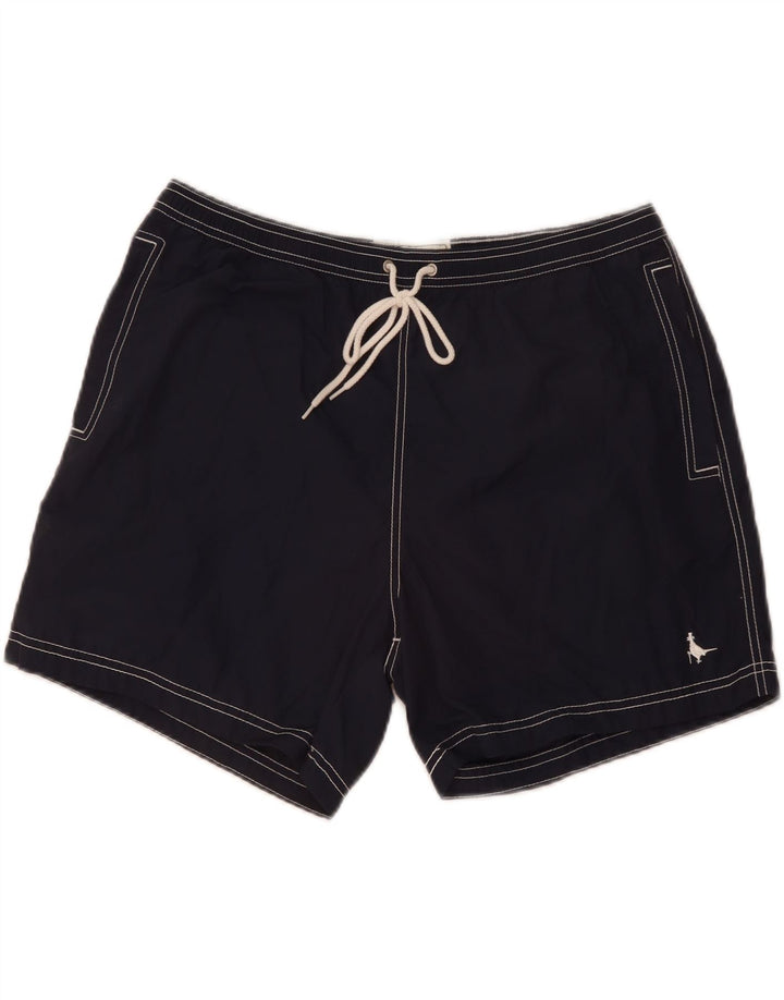 JACK WILLS Мужские шорты для плавания, большие темно-синие, хлопок