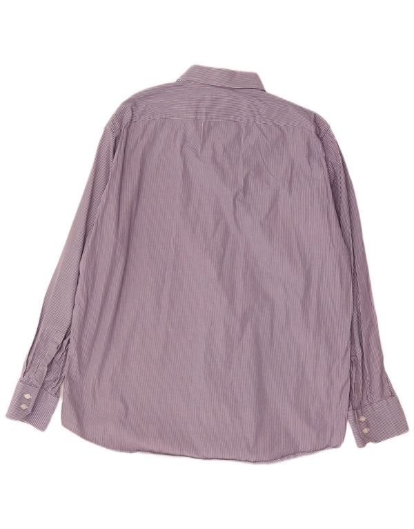 Мужская рубашка обычного кроя Hugo Boss, размер 17 1/2 XL, фиолетовая полоска
