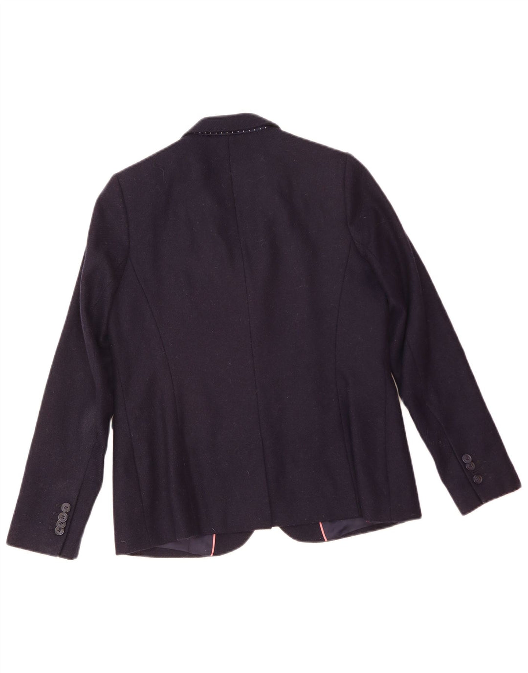 Crew Clothing Женский пиджак на 2 пуговицах, Великобритания, 12, средний темно-синий, шерстяной
