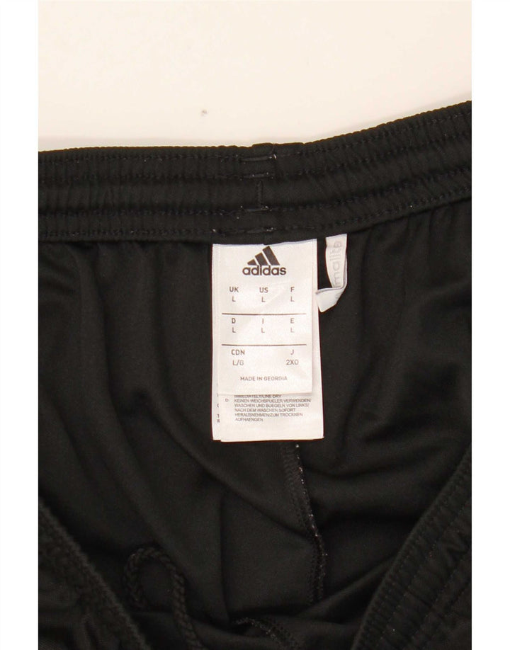 Мужские спортивные шорты Adidas Climalite, большие черные из полиэстера