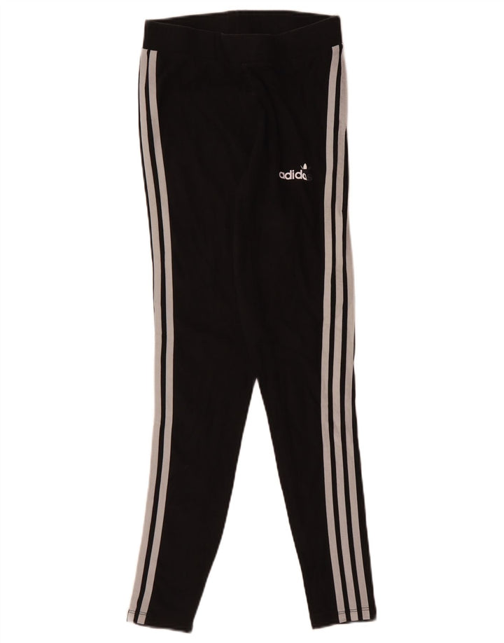 Женские леггинсы ADIDAS UK 10, маленькие, черные