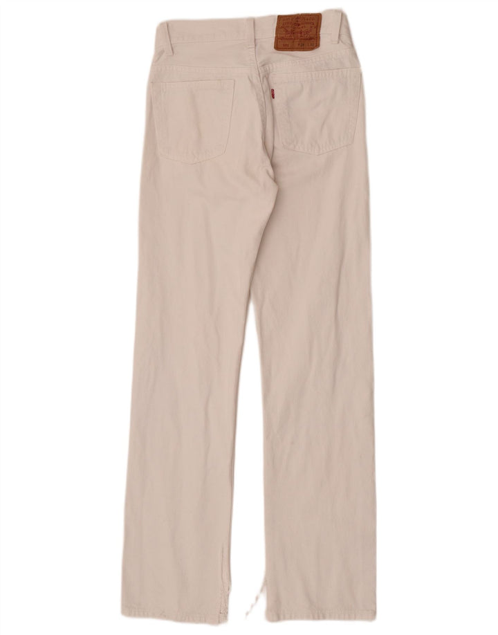 Женские прямые джинсы Levi's 501 W28 L32, белый хлопок