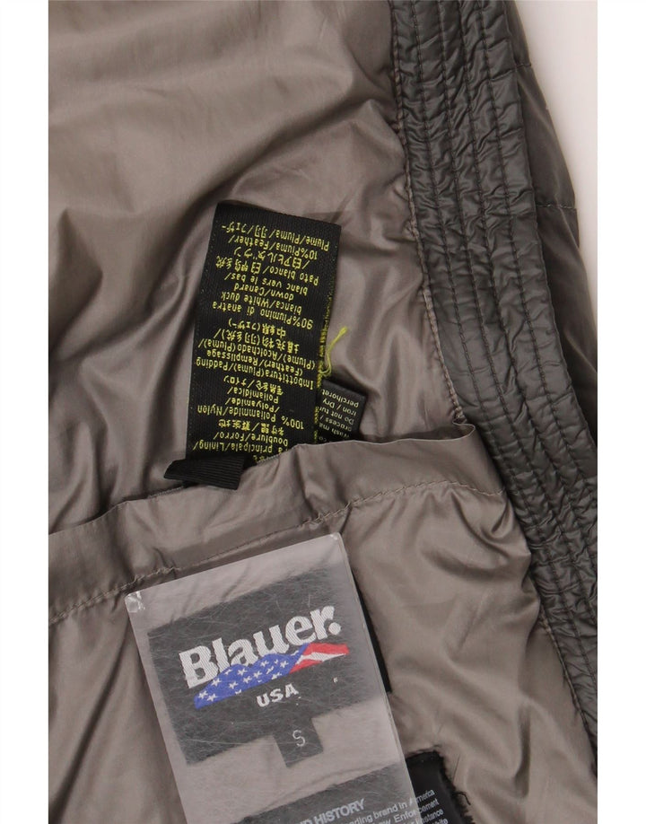 Мужская утепленная куртка Blauer UK 36, маленький серый нейлон