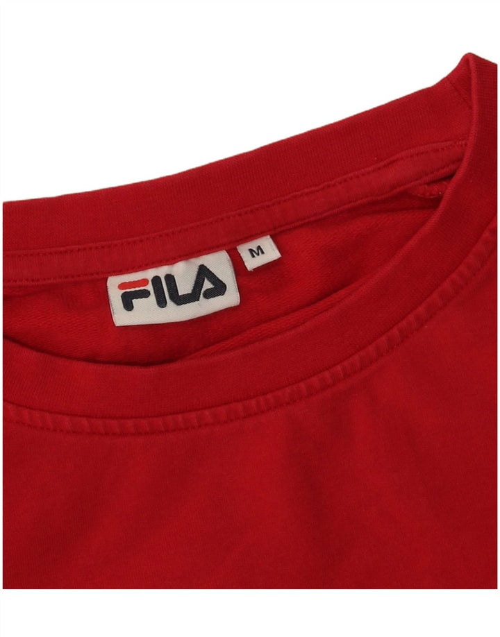 Женский свитер с рисунком Fila UK 14, средний красный