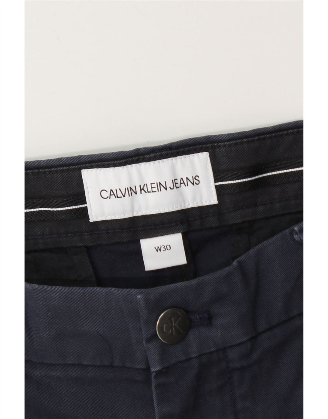 Мужские шорты чинос Calvin Klein W30, средний темно-синий, хлопок