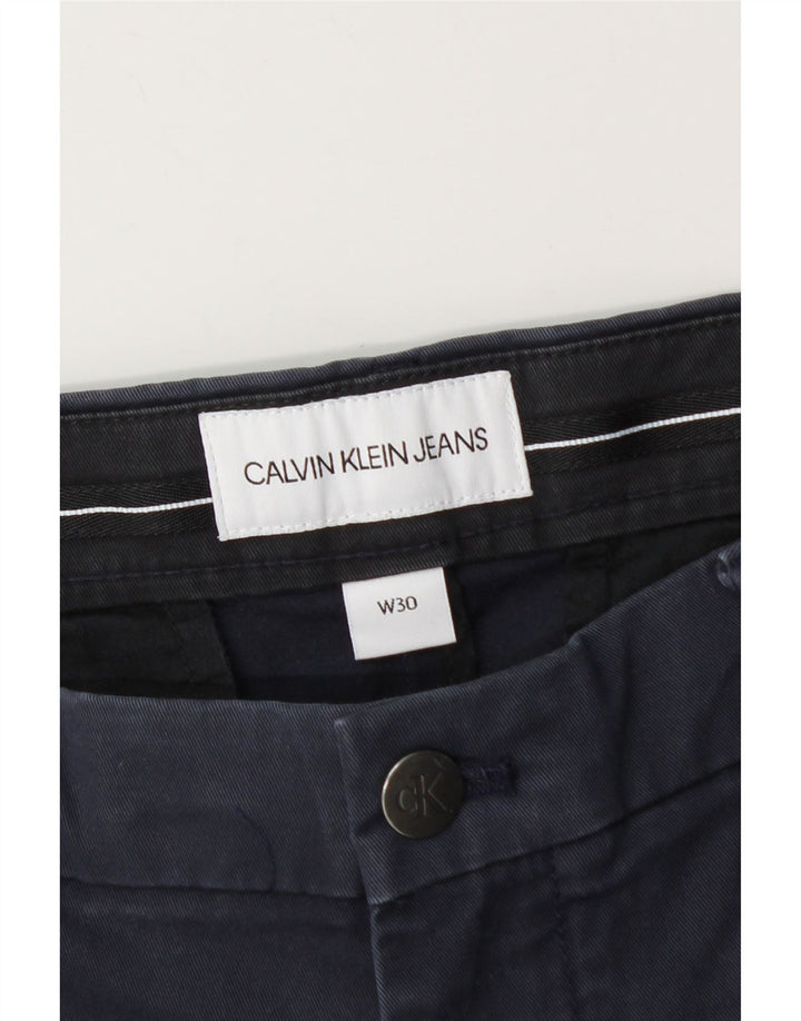 Мужские шорты чинос Calvin Klein W30, средний темно-синий, хлопок