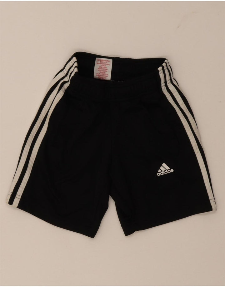 Спортивные шорты Adidas для мальчиков 7-8 лет, черный полиэстер