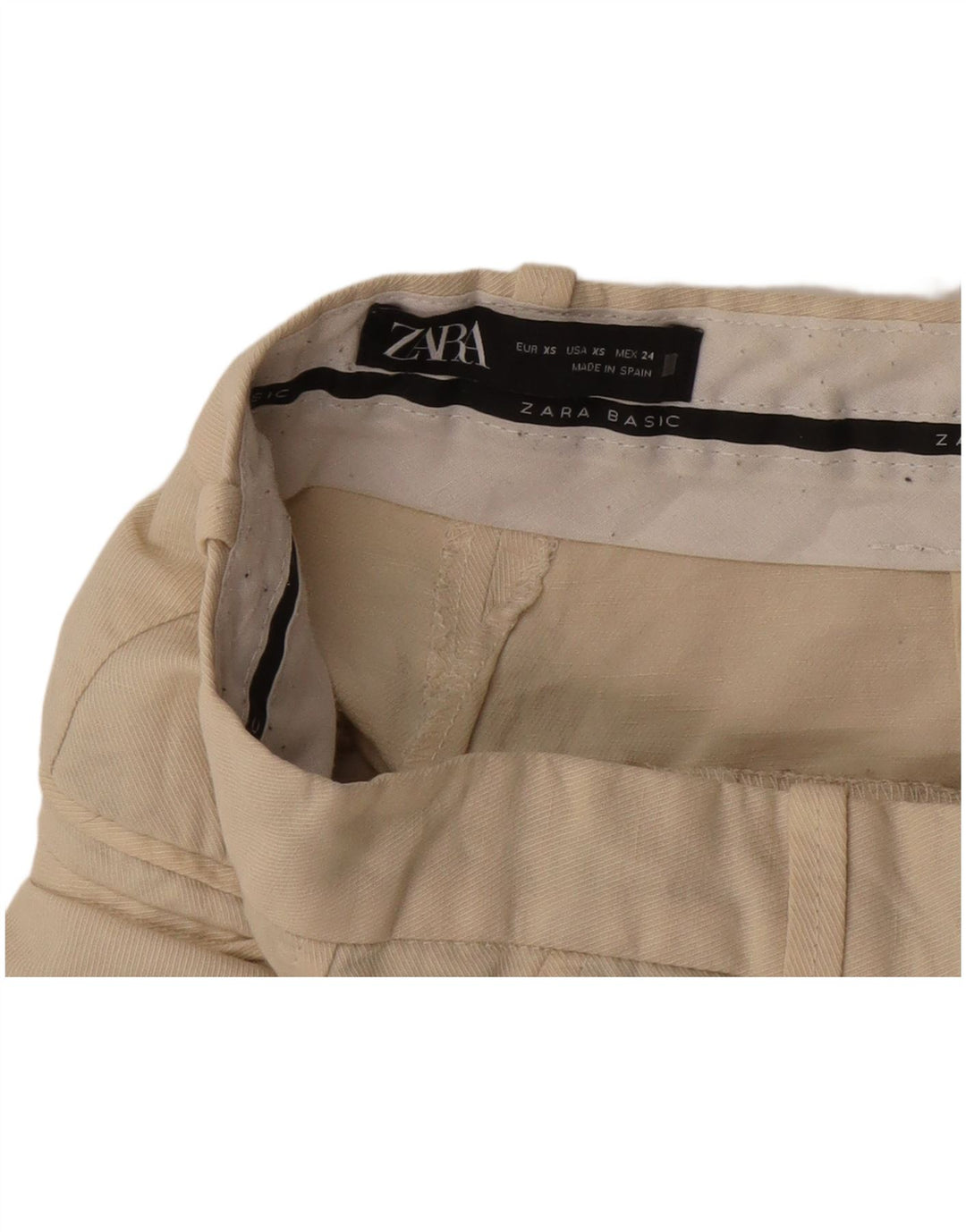 Женские брюки чинос Zara Bootcut XS W24 L30 Бежевые