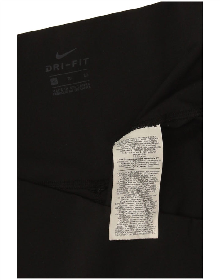 Женские укороченные леггинсы Nike Dri Fit UK 18 XL, черный полиэстер