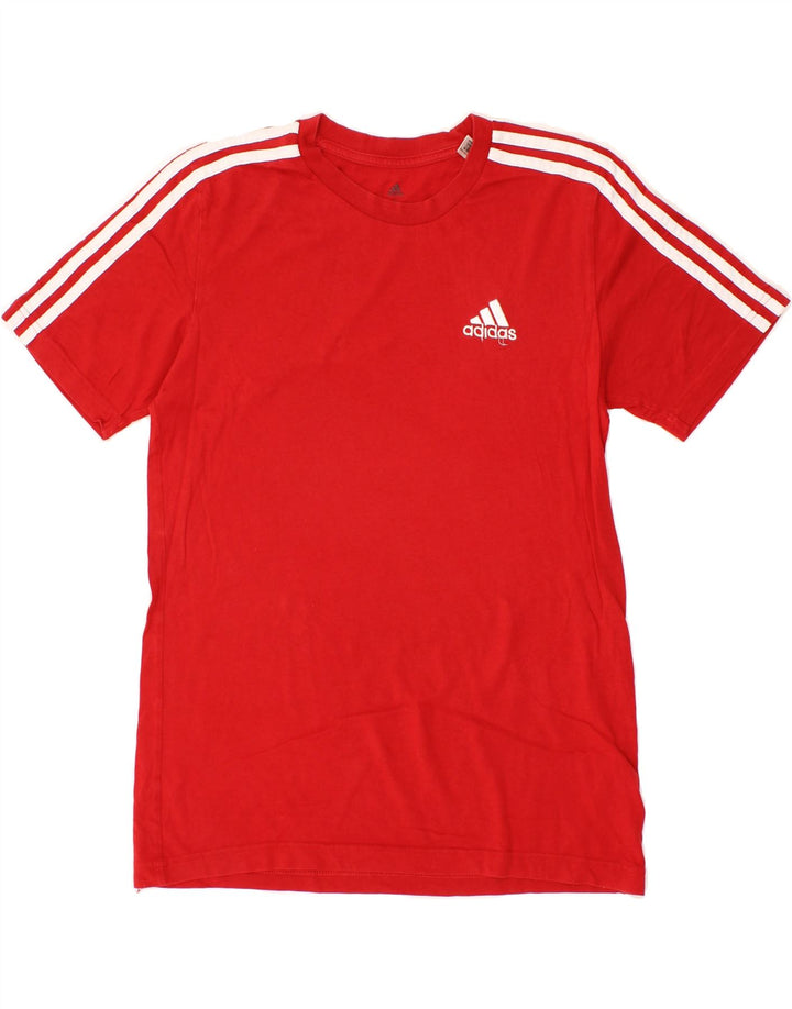 ADIDAS Mens T-Shirt Top Small Red Cotton Vintage Adidas and Second-Hand Adidas from Messina Hembry 